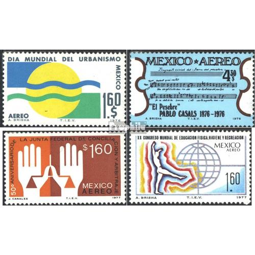 Mexique 1541,1547,1553,1567 (Complète Edition) Neuf Avec Gomme Originale 1976 Timbres Spéciaux