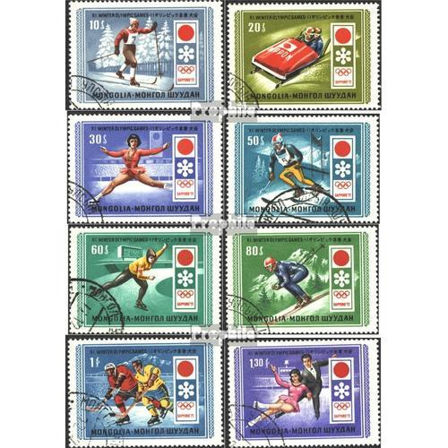 Mongolie 667-674 Oblitéré 1972 Olympe. Jeux D'hiver, Sapporo `72