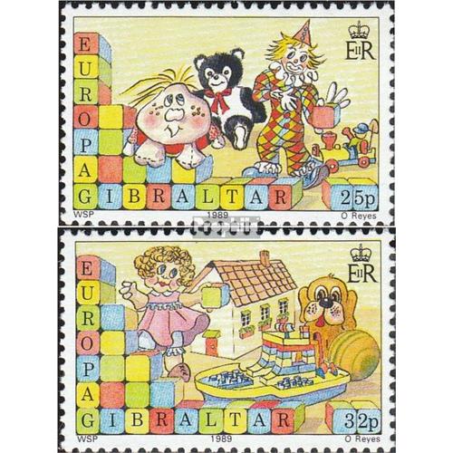 Gibraltar 563-564 (Édition Complète) Neuf 1989 Jeux D'enfants
