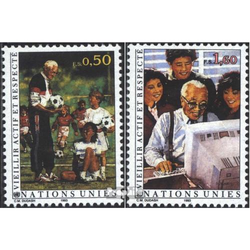 Nations Unies - Genève 225-226 (Édition Complète) Oblitéré 1993 Le Seniors