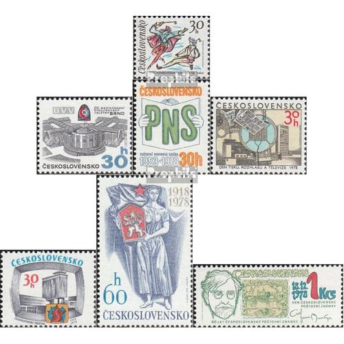 Tchécoslovaquie 2457,2465,2466-2468, 2475,2484 (Complète Edition) Neuf Avec Gomme Originale 1978 Folklore, Télévision, Philatélie, U.