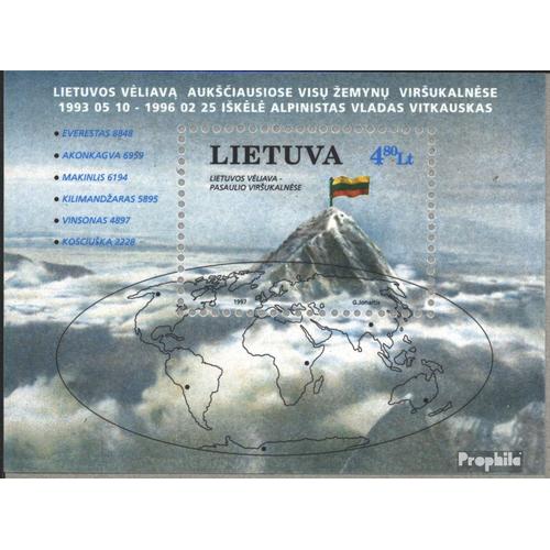 Lituanie Bloc 10 (Édition Complète) Neuf 1997 Alpinisme