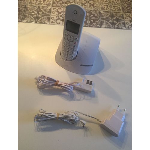 Alcatel - F370 - Téléphone fixe - Blanc