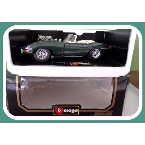 Jaguar E Cabriolet ( 1961 ) Métal 1/18ème Burago Made In Italie-Burago