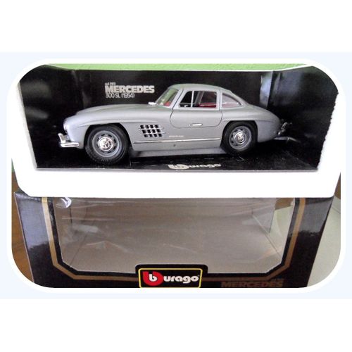 Mercedes 300 Sl (1954 ) Couleur Grise - Métal 1/18ème Burago Made In Italie-Burago