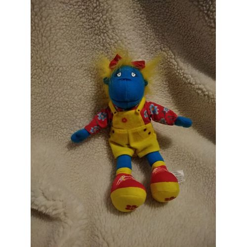 Doudou Peluche Tweenies Bleu Salopette Jaune Hasbro 1998 Vintage
