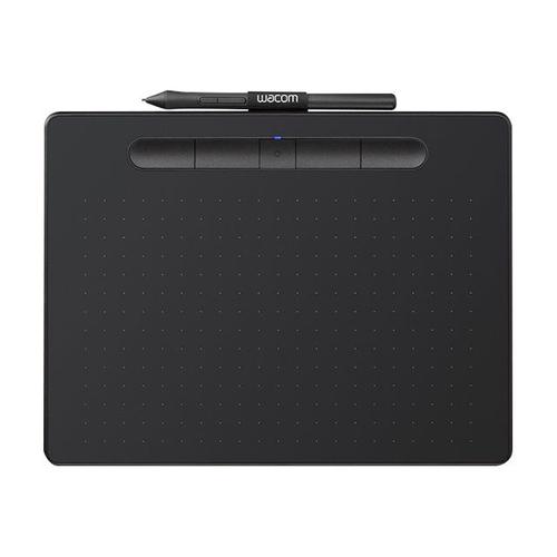 Stylet créatif Wacom Intuos Moyen - Numériseur - 21.6 x 13.5 cm - électromagnétique - 4 boutons - sans fil, filaire - USB, Bluetooth - noir