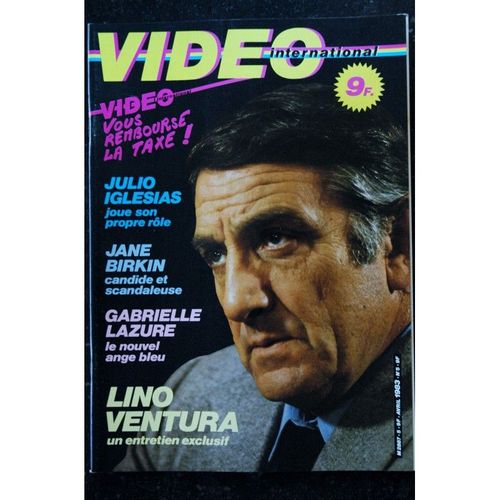 Video International 5 - Avril 1983 Julio Iglesias Lino Ventura Jane Birkin Gabrielle Lazure