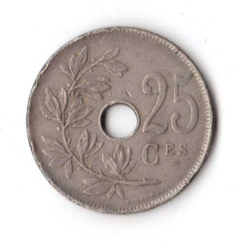 25 Centimes Belgique 1923
