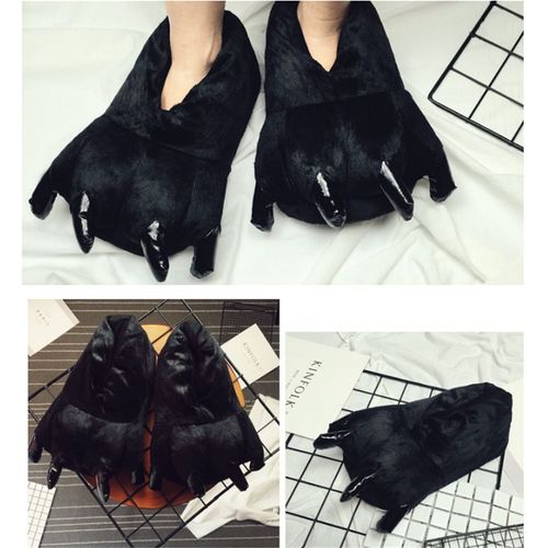 Haute Qualité Cartoon Griffe Chaussons Paw Chaussures Dinosaur Hiver Maison Unisexe