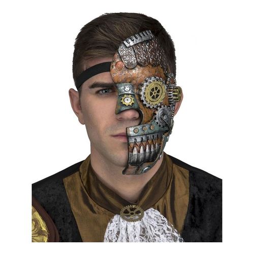 Mi-Masque Steampunk Avec Des Roulements