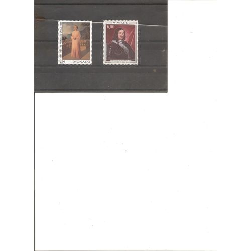 2 Timbres Neufs Tableaux De Samini Et De Champaigne Yt 1786 A 1787