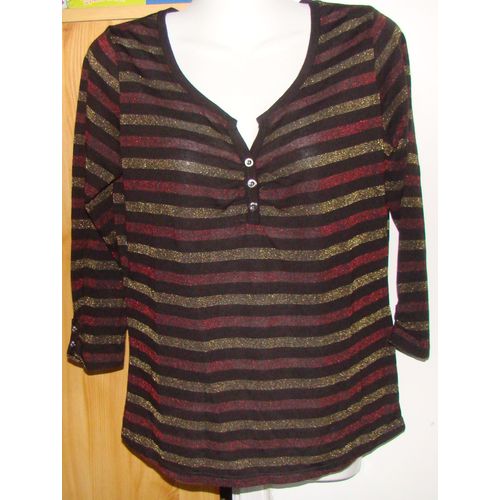 Tee-Shirt Maille Brillante Bréal État Neuf T2 Ou 38