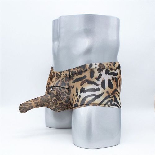 Boxer S M L Tuyau Léopard Homme Thong Man Underwear Leopard