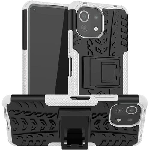 Coque Compatible Avec Xiaomi Mi 11 Lite 5g Antichoc Coque Antichoc Mi 11 Lite 5g Coque Antichoc Xiaomi Mi 11 Lite 5g Protection Rigide Modèle Araignée Blanche