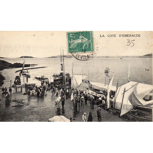 Carte Postale Ancienne -1910- Dinard - Ile Et Vilaine - 35 La Cale - Edition Neurdein Rt Cie - Carte Ecrite Au Crayon - Timbree