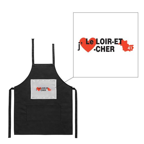 Tablier Noir De Cuisine Barbecue J'aime Le Loir Et Cher Imprimé
