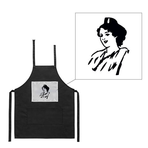 Tablier Noir De Cuisine Barbecue Arlesienne 2 Imprimé