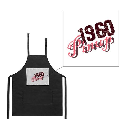Tablier Noir De Cuisine Barbecue Pinup 1960 Imprimé
