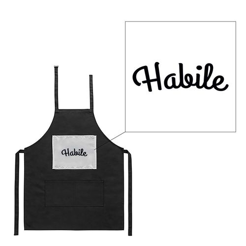 Tablier Noir De Cuisine Barbecue Citation Oss 117 Habile Imprimé