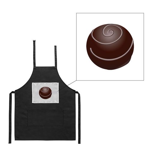 Tablier Noir De Cuisine Barbecue Chocolat 4 Imprimé