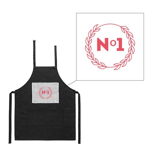 Tablier Noir De Cuisine Barbecue N°1 Imprimé