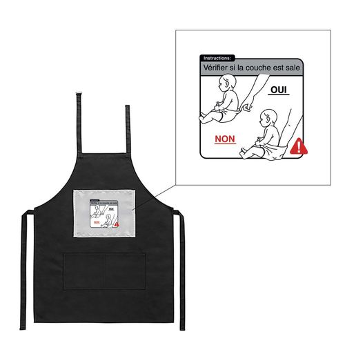 Tablier Noir De Cuisine Barbecue Couche Imprimé