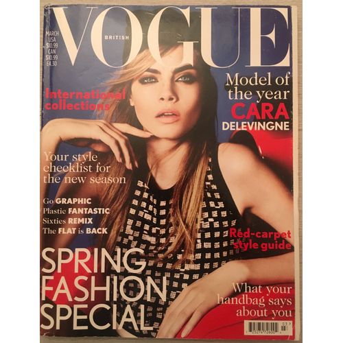 Magazine Vogue Anglais Cara Delevingne