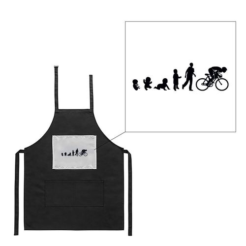 Tablier Noir De Cuisine Barbecue Bébé Évolution Vélo Imprimé
