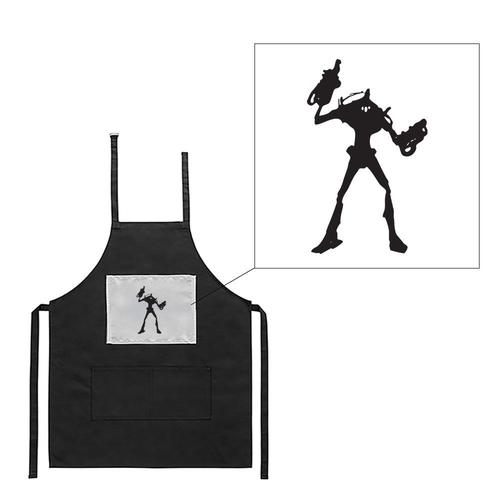 Tablier Noir De Cuisine Barbecue Alien 11 Imprimé