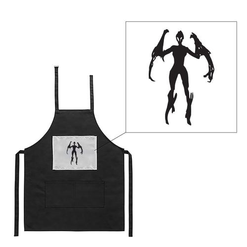 Tablier Noir De Cuisine Barbecue Alien 10 Imprimé