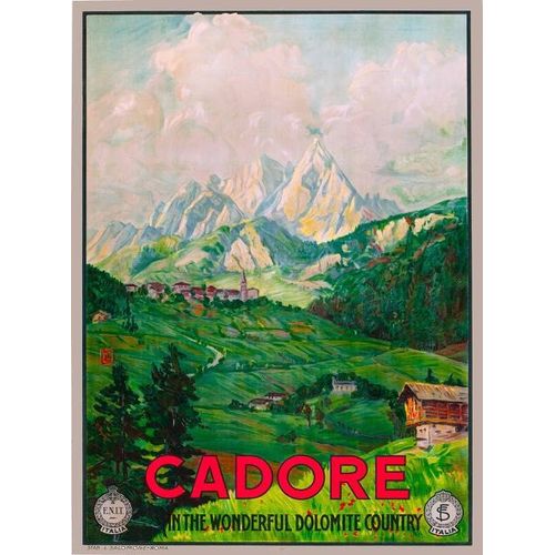 Affiche Cadore Dolomite Country