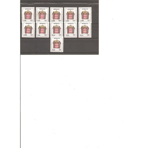 11 Timbres Taxe Neufs Ecussons