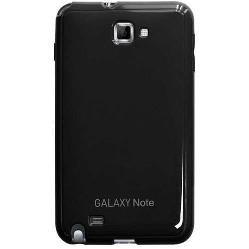 Coque Samsung Galaxy Note N7000 Noir Effet Glossy Silicone Souple (Tpu)