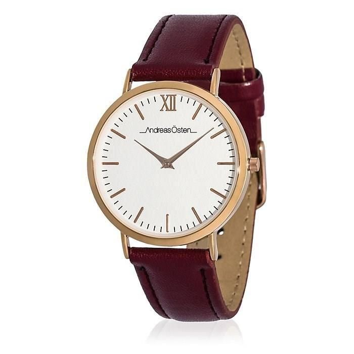 ANDREAS OSTEN Montre Femme Quartz AO 166 bordeaux Rakuten