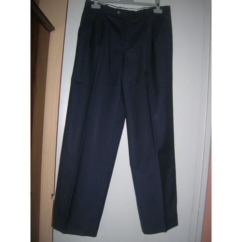 Pantalon De Costume 38 Longueur À Partir De L'entrejambe 73 Cm 55% Polyester, 45% Laine.