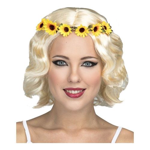 Perruque Hippie Blonde Courte (Taille Unique Adulte)