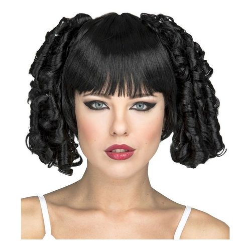 Perruque Gothique Avec Frange Et Boucles (Taille Unique Adulte)