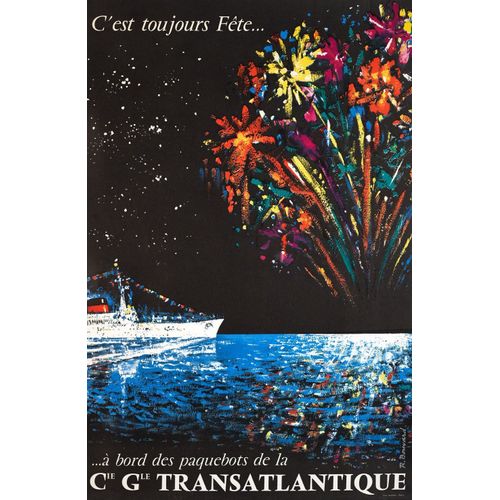 Affiche Compagnie Transatlantique