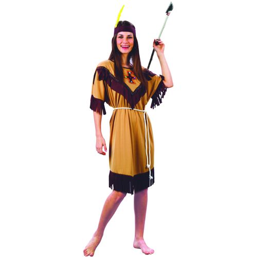 Déguisement Indienne Bicolore Femme - Taille: Xs