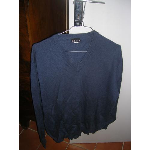 Pull Manches Longues Col V La Redoute Pure Laine Taille S (88/92)