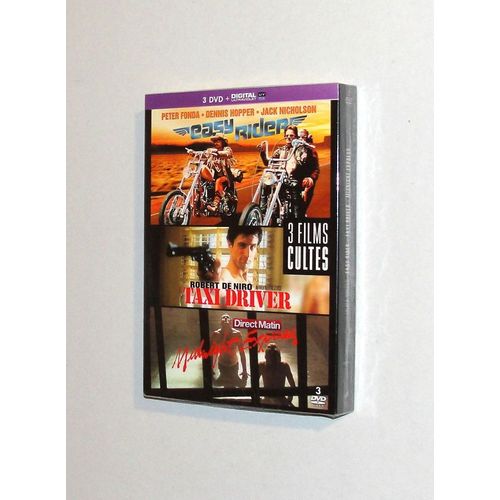 Dvd Easy Rider + Taxi Driver + Midnight Express Lot 3 Films Cultes
