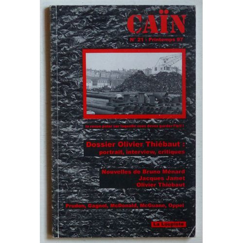 Dossier Olivier Thiébaut (Collection 'caïn' N°21)