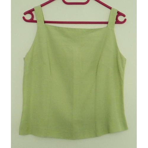 Top Vert Anis. Chantal Rosner. Taille 38