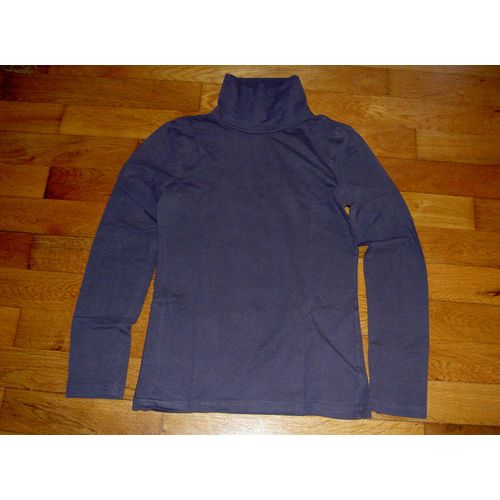 Sous-Pull Col Roulé Violet Gris C&a Modèle There Here + Taille 14 Ans