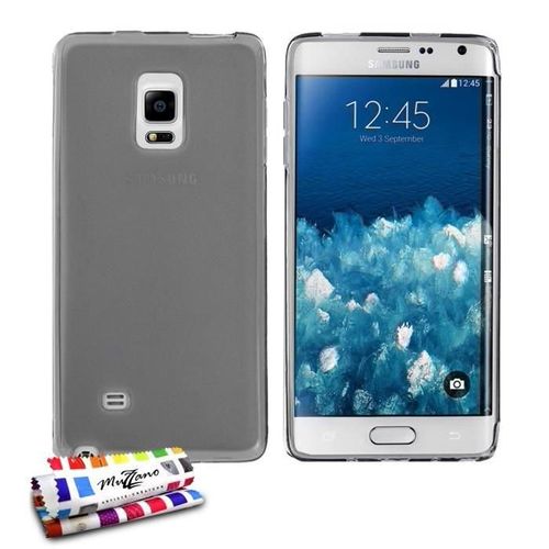 Coque Samsung Galaxy Note Edge Glossy Gris Silicone Souple (Tpu)