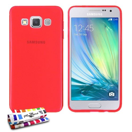 Coque Samsung Galaxy A3 A300 (2015) Glossy Hybrid Rouge Silicone Souple (Tpu)