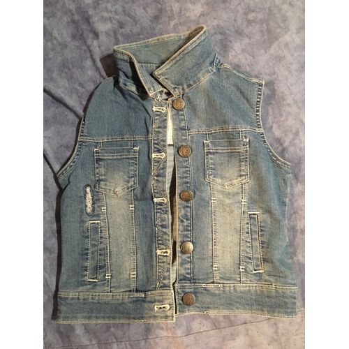 Veste En Jean Sans Manche 10 Ans