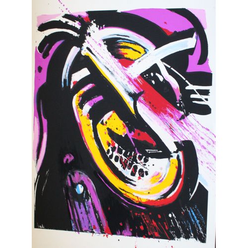 Sérigraphie "Portrait Éclaté Ii" John Christoforou