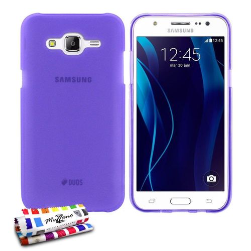 Coque Samsung Galaxy J5 J500 (2015) Glossy Hybrid Violet Silicone Souple (Tpu)